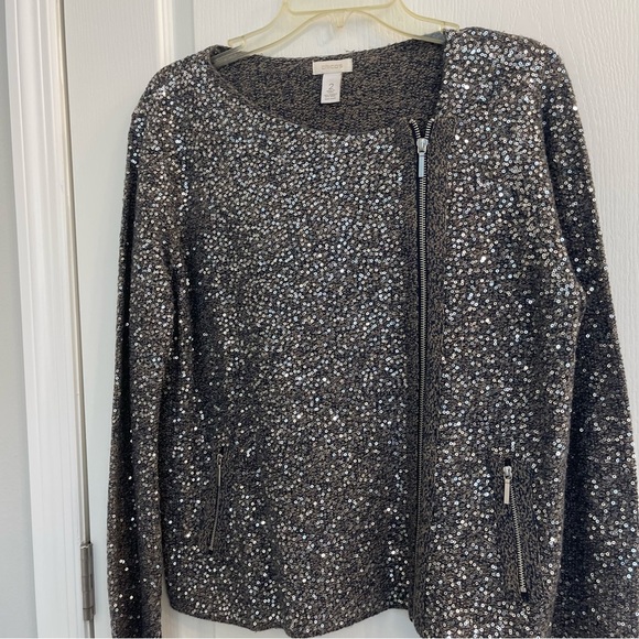 Chico’s Sequin Jacket - Picture 6 of 8